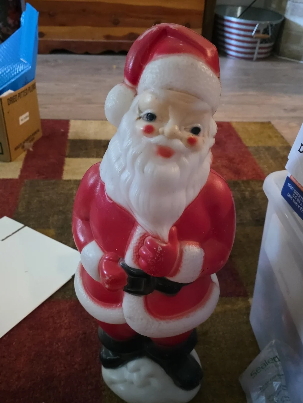 Vintage Santa Claus Blow Mold 1973 Carolina Enterprises 23